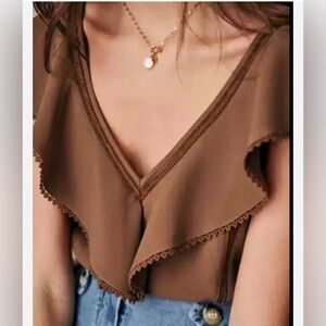 Sezane manette blouse